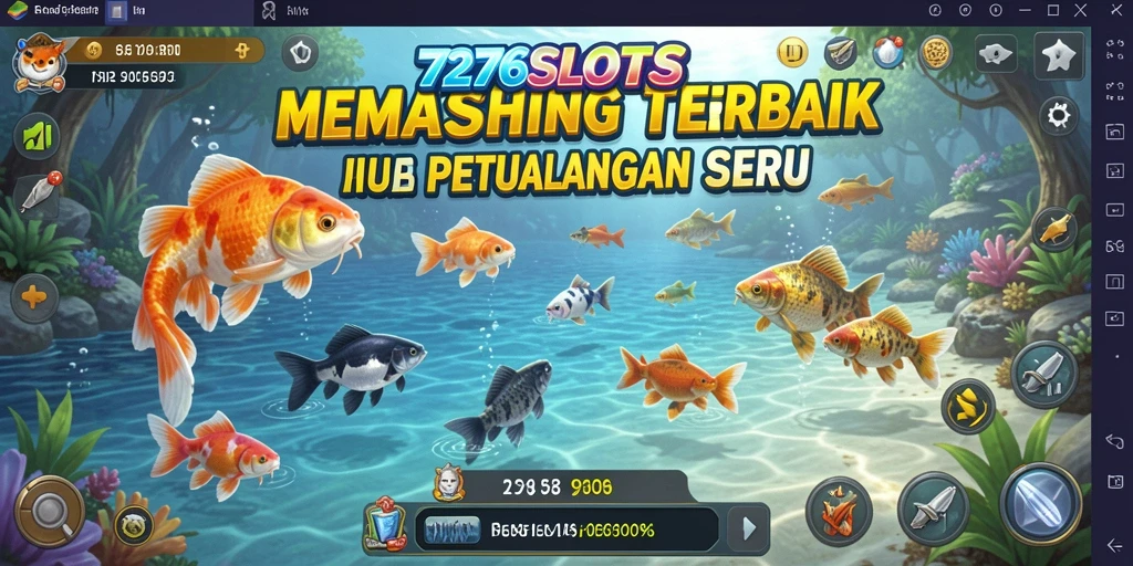 Tangkapan ikan yang beragam dalam gameplay 7276SLOTS.