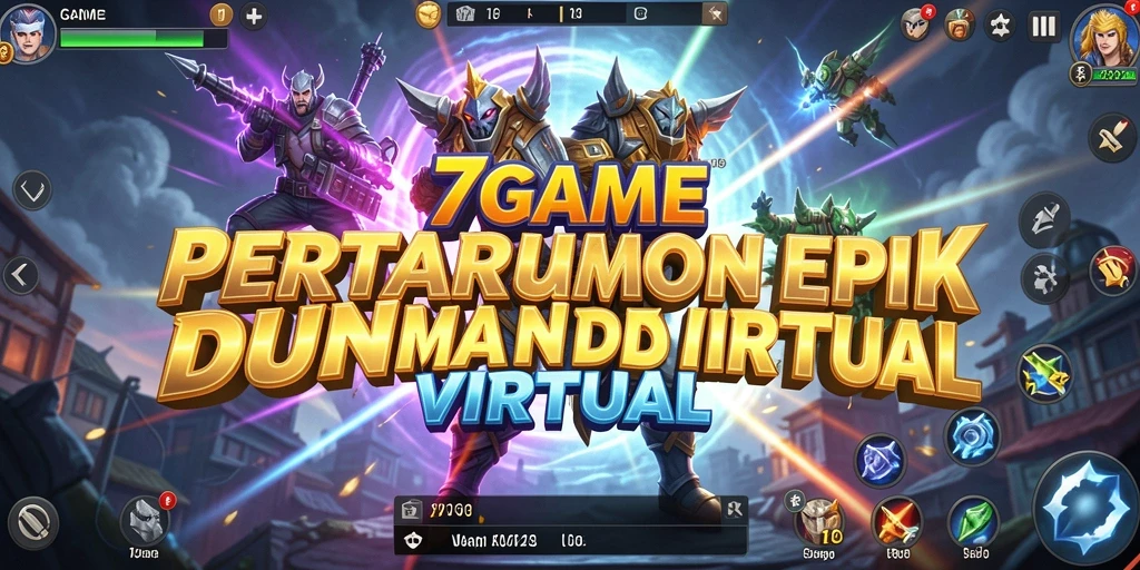 Screenshot gameplay <strong>7GAME</strong> memperlihatkan pertarungan mendebarkan antar karakter.