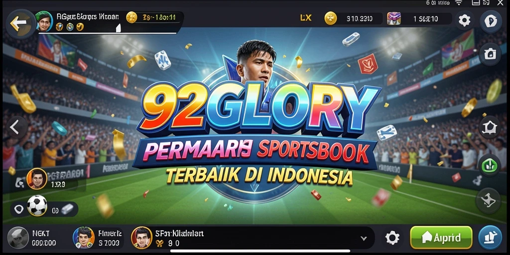 Tampilan antarmuka intuitif dan menyenangkan dari 92GLORY.