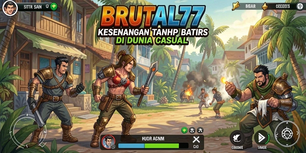 Screenshot BRUTAL77 menunjukkan aksi gameplay yang seru dan mengasyikkan.