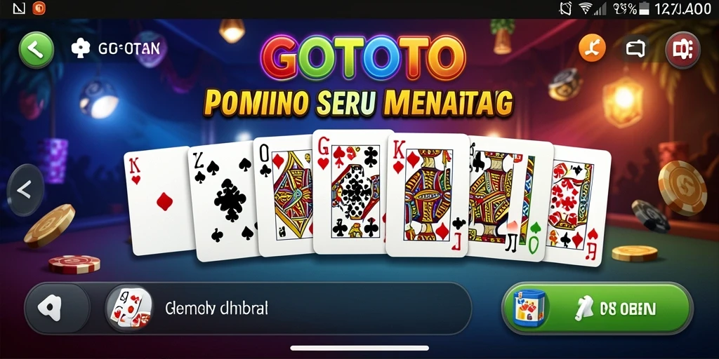Tangkapan layar GOTOTO menampilkan aksi seru permainan Domino.