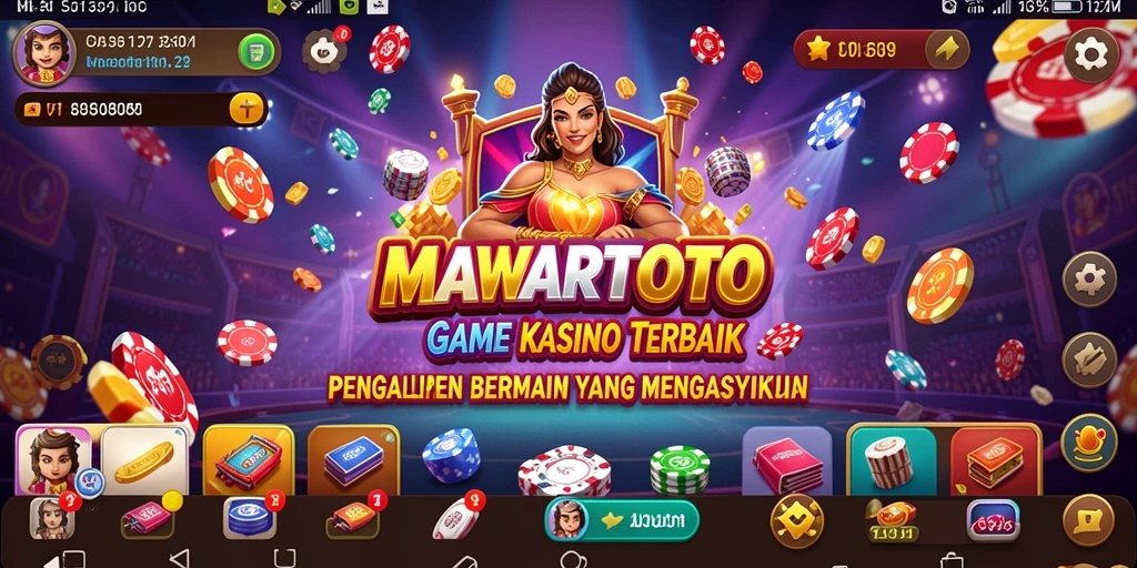 Tampilan screenshot utama MAWARTOTO menunjukkan keseruan gameplay Kasino.