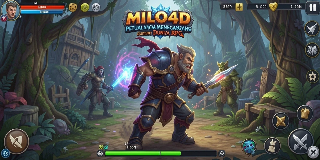Screenshot gameplay menampilkan aksi seru dalam MILO4D.