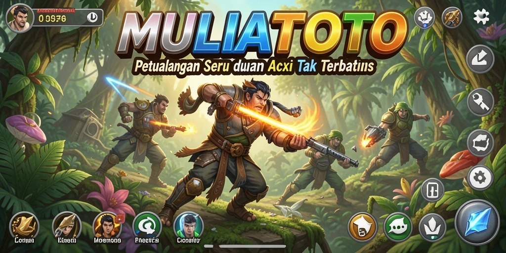 Tampilan gameplay seru MULIATOTO saat melawan musuh.