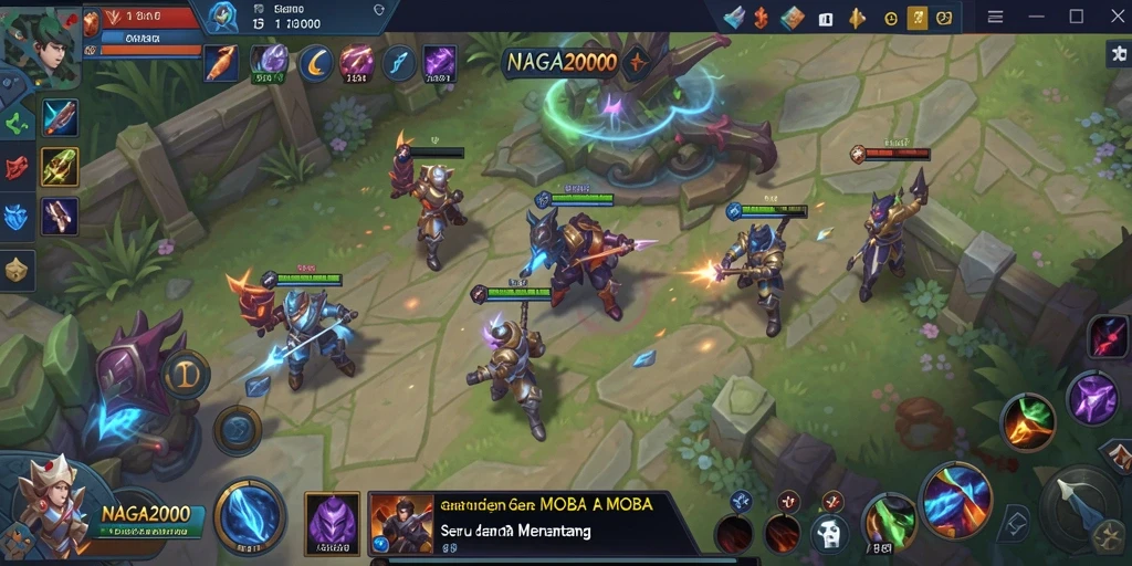 Tampilan aksi gameplay NAGA2000 yang penuh strategi dan kolaborasi.