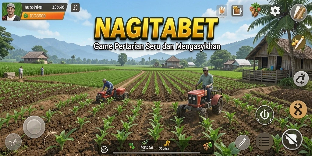 Tampilan gameplay menarik di NAGITABET dengan suasana pertanian yang asri.