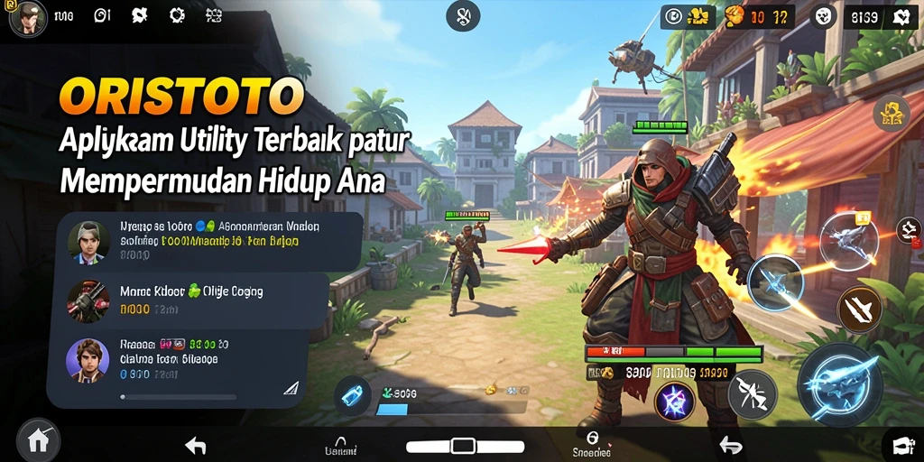 Screenshot ORISTOTO menampilkan antarmuka aplikasi yang ramah pengguna dan fitur manajemen waktu.