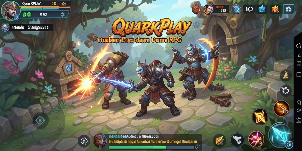 Tampilan gameplay RPG yang epik dan mendalam.