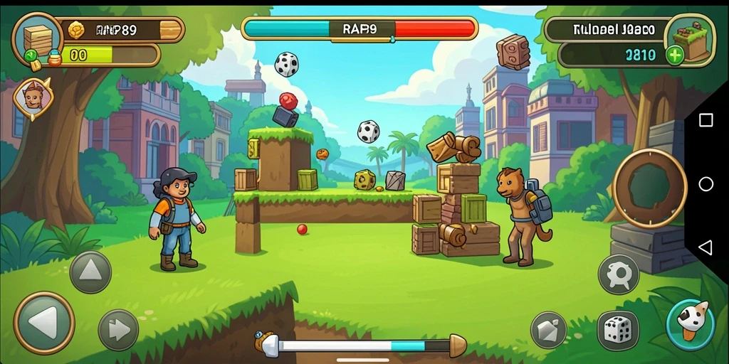 Tampak gameplay RAP89 dengan tantangan puzzle yang seru.