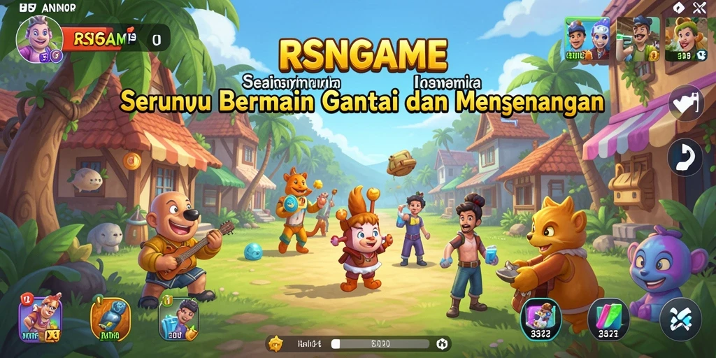 Tampilan gameplay RSNGAME yang menarik dan menyenangkan.