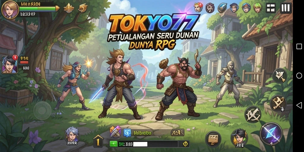 Screenshot gameplay seru dan mendalam dari TOKYO77.