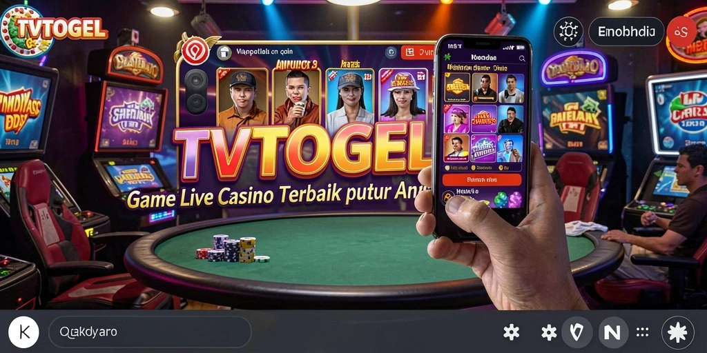 Tampilan gameplay Live Casino yang menarik dan interaktif di TVTOGEL.