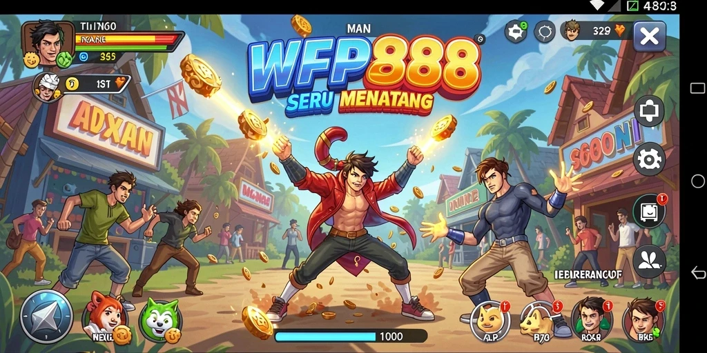 Tampilan menarik dan gameplay seru dalam WP888.
