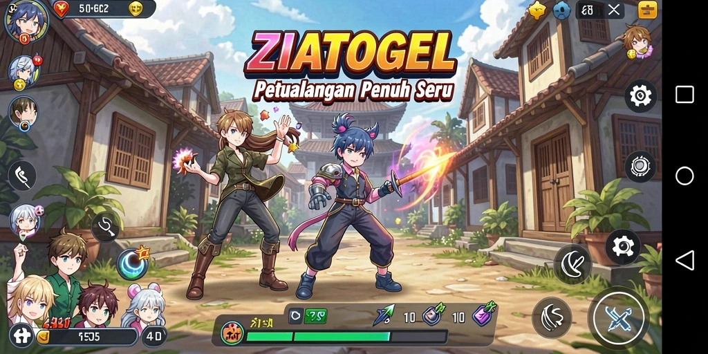 Tangkapan layar menunjukkan aksi seru dalam permainan ZIATOGEL.
